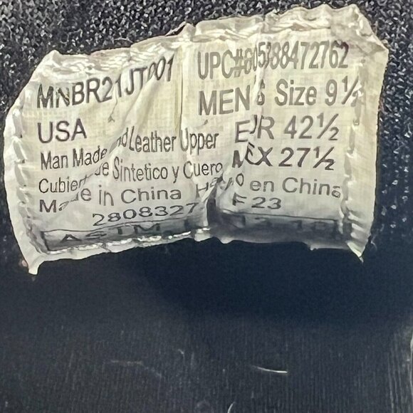 Brahma Mens MNBR21JT001 Black Grate 2 Steel Toe Suede Size 9.5 Work Shoes - Picture 9 of 9